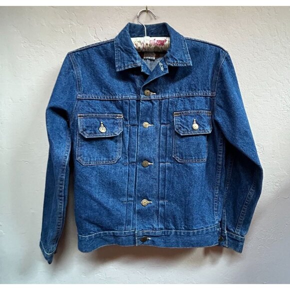 Vintage Peter Golding London Mens XS Denim Shirt Jacket Blue Flap Pockets Casual